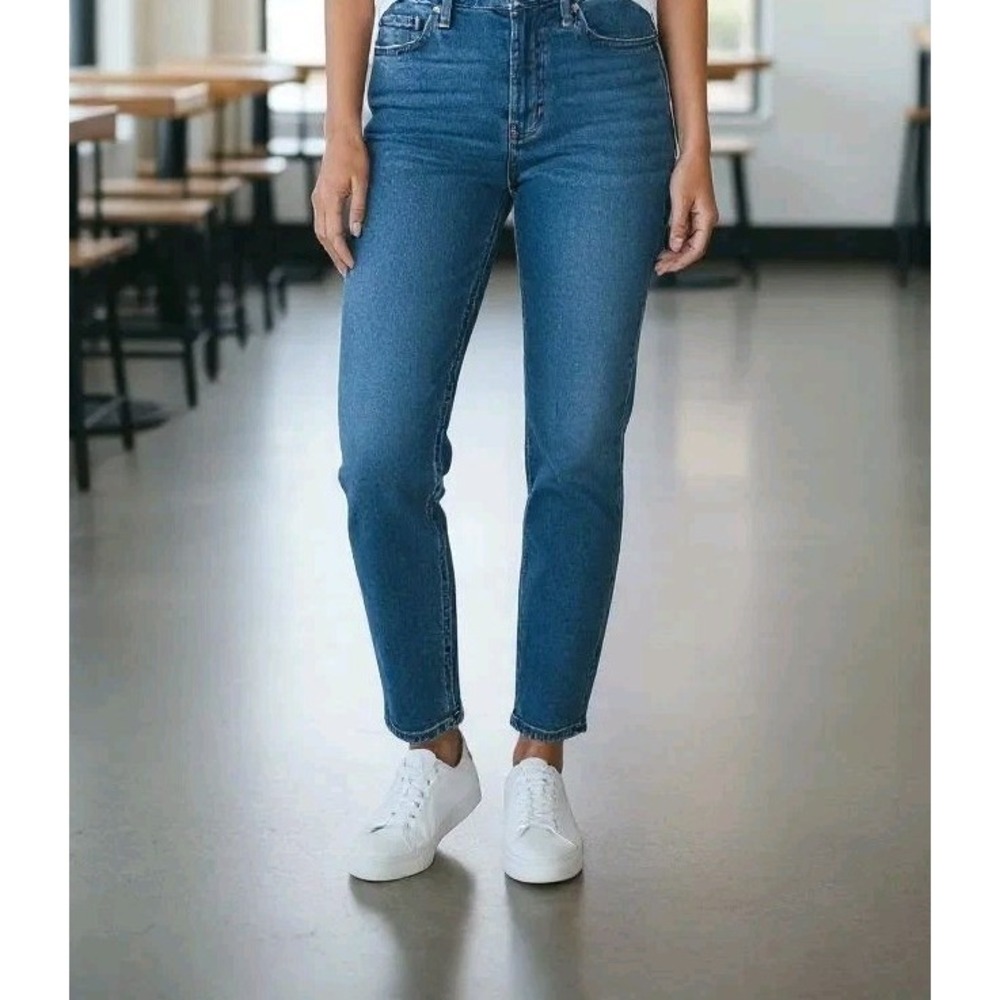 Orvis Whiskered Denim Jeans Women's size 14 34x26 Straight Ankle 70534‎